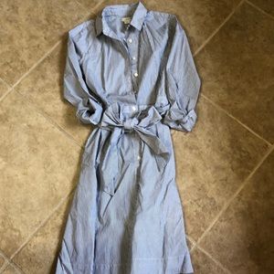 NWT J Crew shirt swing dress- size 0